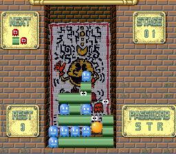 Pac Attack Puzzle Mode