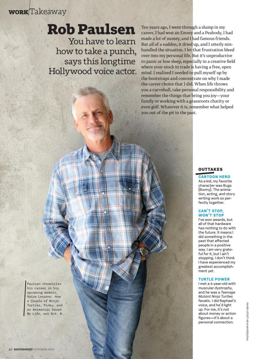 Southwest The Magazine October 2019 Rob Paulsen